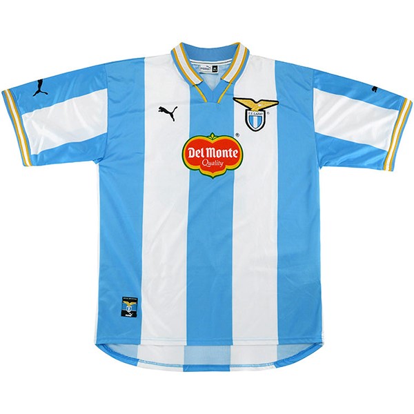 Tailandia Camiseta Lazio 1st Retro 1999 2000 Azul Blanco